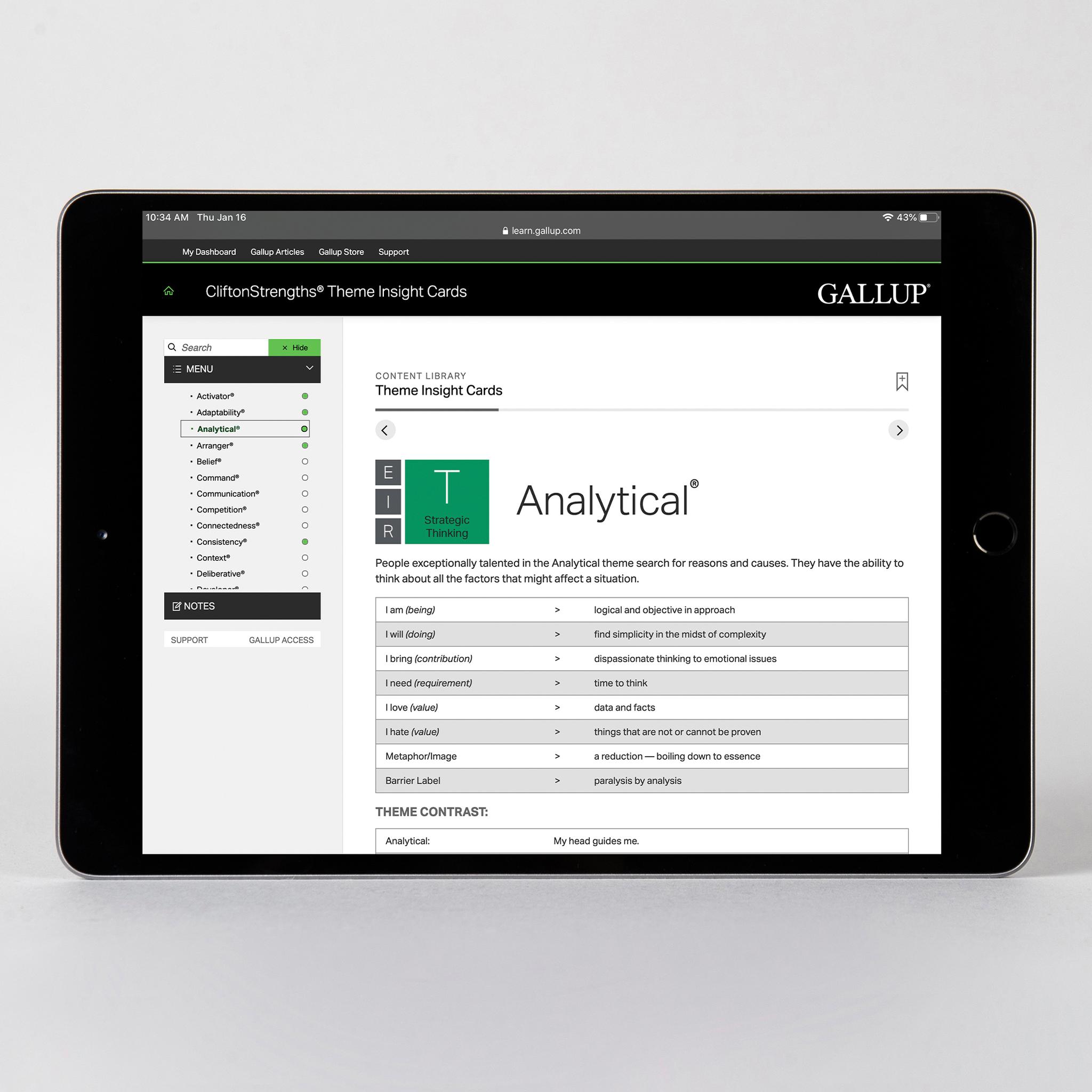 CliftonStrengths Theme Insights Cards for Coaches (Digital) en us